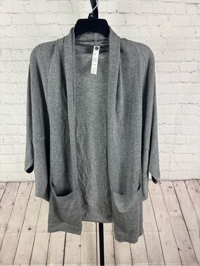 VIMMIA Charcoal Grey Knit Dolman Cocoon Cardigan Wrap Sweater Size XS/S